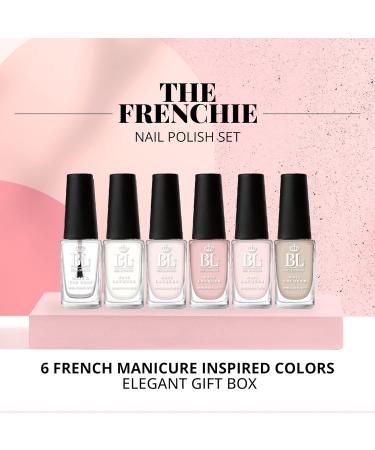 BL The Frenchie - The Perfect French Manicure Nail Polish Set - Luxury 6 Pack Multi-color Nail Varnish Set - Pro Quality Nude Nail Polish Set The Frenchie 10 ml (Pack of 6) - Buy Online on GoSupps.com
