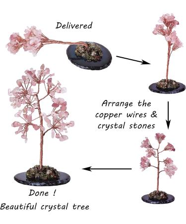 MINA HEAL Aquamarine Crystal Gemstone Money Tree - Chakra Healing Feng Shui Good Luck Wealth & Prosperity - Buy Online on GoSupps.com