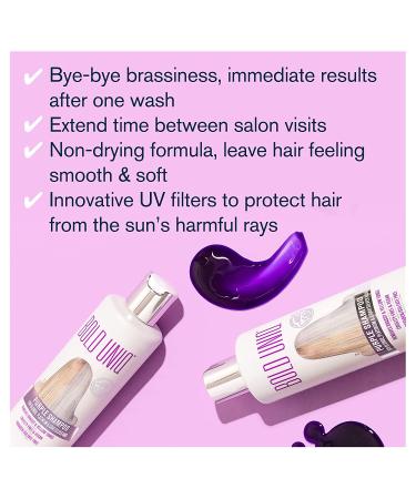 Purple Shampoo for Blonde Hair - Eliminate Brassy Yellow Tones - Paraben & Sulfate-Free - Cruelty-Free & Vegan - 8 Fl Oz - Buy Online on GoSupps.com