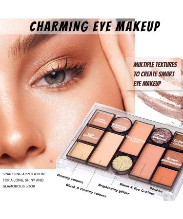All in one Makeup Set Full Makeup Kit with Makeup Bag Portable 40Color Eyeshadow Palette Face Primer Foundation Make up Concealer Eyeliner Stamp Mascara Lip Gloss Make-up Set Travel - Buy Online on GoSupps.com