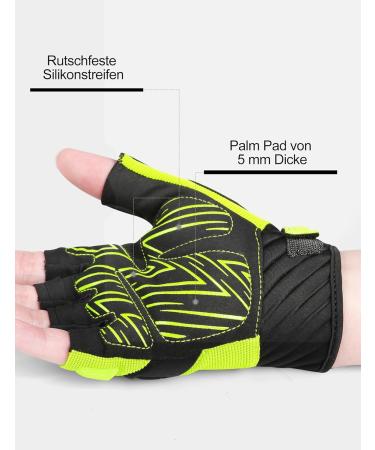 INBIKE MTB Gloves for Motocross Half-Finger with TPR Finger Pads | Flexible Cycling Gear for Mountain Biking & Racing | Gr n XL - Buy Online on GoSupps.com
