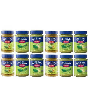 Pack of 12 x Barilla Vert 4 x Pesto Basilico e Rucola 4 x Pesto Genovese 4 x Pesto pistacchio Pesto Basilico e Pistacchio Pest