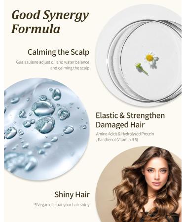 HALE&DALE Deep Conditioning Hair Mask Ampoule - Vegan Hair Treatment for Dry Damaged Hair & Scalp 10.1 oz Deep Hydrating & Nourishing Salon Conditioner - Buy Online on GoSupps.com