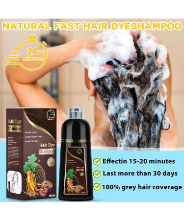 Hair Dye 3-in-1 Herbal Color Shampoo for Gray Hair Coverage - Chestnut 500ml | Ideal for Women & Men - Shop Now - Buy Online on GoSupps.com