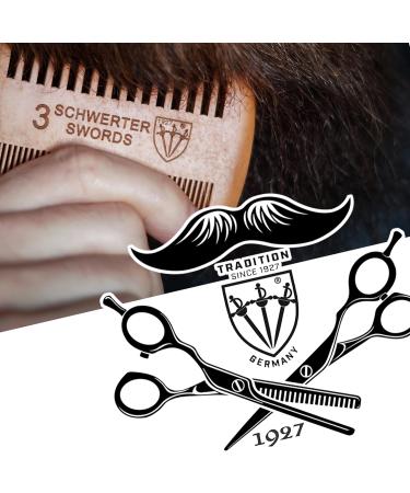Three Swords Barba Beard Care Comb - Quality Peach Wood Grooming for All Beard Types - Buy Online on GoSupps.com