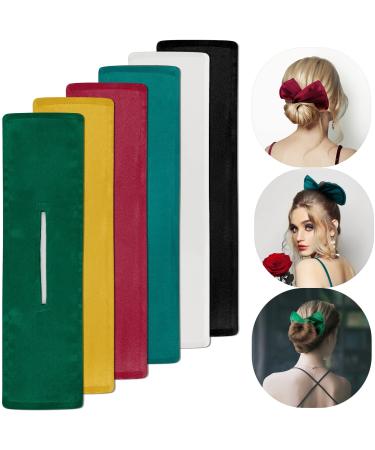 Beauty.H.C Satin Deft Bun  Hair Bun Maker Elegant Accessories  Strong Flexible Reusable Bow Easy for & Crown Shapers  Tool Mother Girlfriend Women Gift (6colors-A)  Multicolor Solid