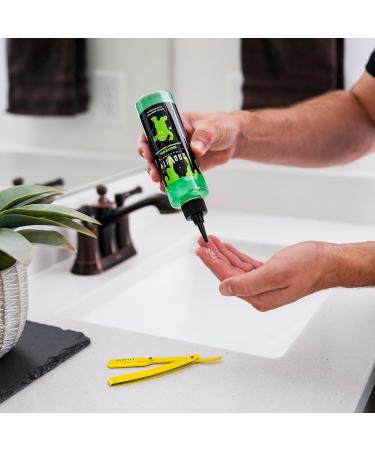 Non-Foaming Shave Gel for Men - Professional Barber-Grade Sandalwood | Moisturizing Skin Replenishing Smooth Close Shave | 6.8 oz - Buy Online on GoSupps.com