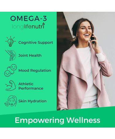 LongLifeNutri Omega-3 Fish Oil 1000 mg & Vitamin K2 MK-7 100 mcg Bundle 120 Softgels + 120 Veg Capsules 4 Month Supply High EPA/DHA Omegas & Bone Support Non-GMO GMP Certified Made in USA - Buy Online on GoSupps.com