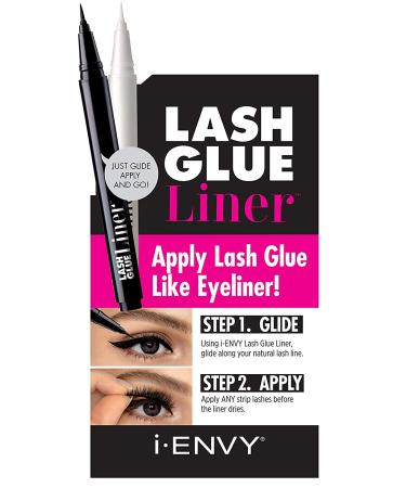 i-Envy 2-in-1 Lash Glue Liner (Black) - Eyelash Adhesive & Felt-Tip Eyeliner - 0.7mL - Buy Online on GoSupps.com