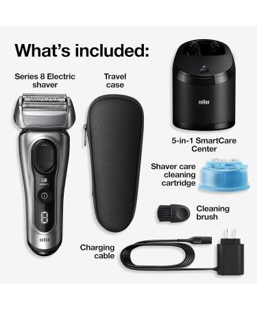 Buy Braun Series 8 8567cc Electric Razor for Men | 4+1 Shaving Elements Long Hair Trimmer SmartCare Center - Wet & Dry - 60min Runtime - International Shipping Available - Buy Online on GoSupps.com