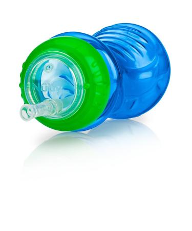 Nuby No-Spill 10oz Cup with Flex Straw - Assorted Colors | Leak-proof Sippy Cup for Toddlers - Buy Online on GoSupps.com