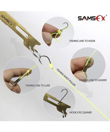SAMSFX Fishing Line and Hook Knot Tying Tool Kit - 3 Knot Tyers & Zinger Retractor - Buy Online on GoSupps.com