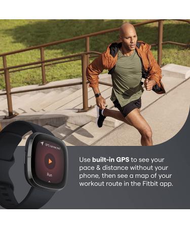 Fitbit Sense Smartwatch with Heart Health Tools & Stress Management, Carbon/Graphite, One Size (S & L Bands) - Buy Online on GoSupps.com