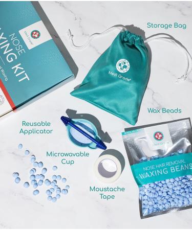 Medi Grade Nose Waxing Kit 50g - Eco-friendly Nose Hair Remover for Men and Women - Includes Reusable Wax Sticks and Microwavable Cup - Unsightly Nasal Hair Removal Solution - Buy Online on GoSupps.com