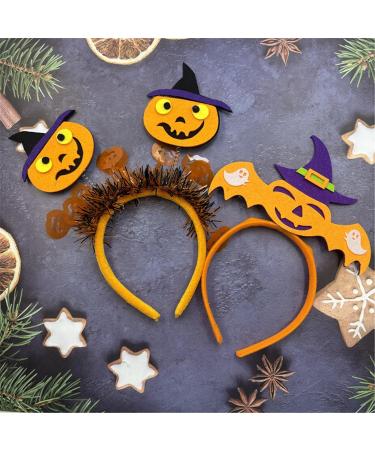 amangul Spooky Skull Pumpkin Head Shape Hairband Women Wash Face Makeup Skincare Headband for Photography Halloween Hairband(Singleheaded Pumpki) - Buy Online on GoSupps.com