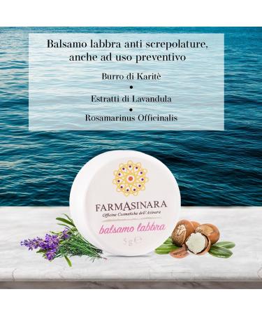 Lip balm with shea butter extracts of lavandula Rosamarinus Officinalis and Helychrisum Italicum antioxidant and soothing action anti-chapped lips 5gr. Made in Asinara - Buy Online on GoSupps.com