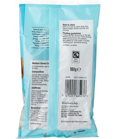 Morrisons Dental Sticks Medium 180 g x 10 180 g (Pack of 10) - Buy Online on GoSupps.com
