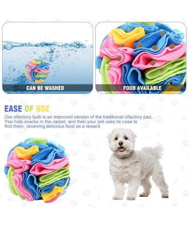 Interactive Sniffing Ball for Dogs | Washable Smell Training Toy | Stress Relief for Small & Medium Dogs - 20cm Colorful - Buy Online on GoSupps.com