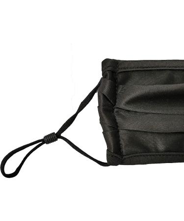 Delafino Black Travel Size Face Mask - Lightweight & Easy to Breathe | Medium - Buy Online on GoSupps.com