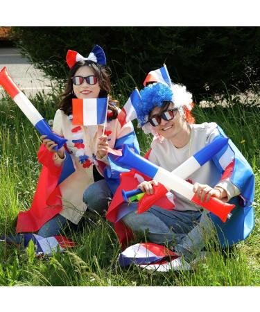 Coolchange Great France Fan Package for Football EM 2024 | 11-Part Set with Tricolore Cloak Flags Cheer Sticks & More for Women - Buy Online on GoSupps.com