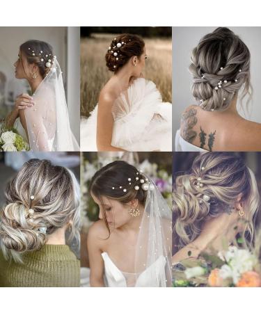 30-Piece Gold Wedding Pearl Hair Pins for Brides - Elegant Bridal Rhinestone Hair Accessories for Updos - Bridesmaid Women - Buy Online on GoSupps.com