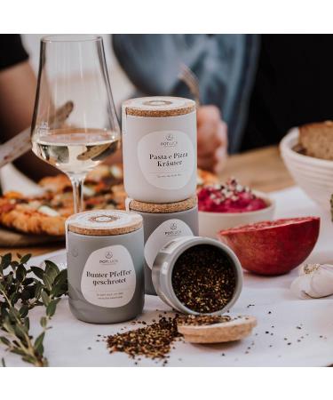 POTLUCK Pasta e Pizza Herbs - 40g Vegan Gluten-Free Spice Mix in Ceramic Pot - Natural Ingredients for Delicious Dishes - Buy Online on GoSupps.com