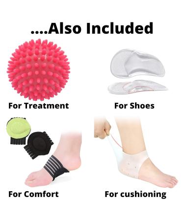 Atlecko Plantar Fasciitis Socks Kit - 2 Pairs & Accessories for Arthritis Pain Relief - Compression Foot Sleeves with Ankle Support Brace - Men & Women (L/XL) UK 10-13 - Buy Online on GoSupps.com