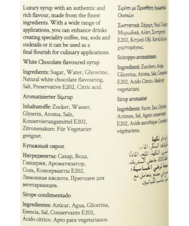 Simply White Chocolate Syrup 1 Litre - Buy Online on GoSupps.com