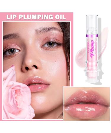 Korean Clear Lip Oil Gloss - Ultra-Hydrating Tinted Lip Plumper with Chili Extract | Nourishing & Full Lips - 02 Baby Pink - Buy Online on GoSupps.com