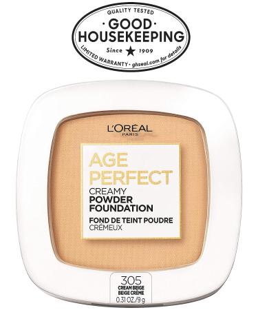 L'Or al Age Perfect Creamy Powder Foundation Compact 305 Cream Beige 0.31 oz - Pack of 1 - Buy Online on GoSupps.com