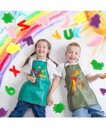 Gejoy 64-Piece Sponge Painting Kit for Kids - Alphabet, Numbers, Animals - Art & Craft Drawing Tools for Toddlers, Educational Bath Toy - Buy Online on GoSupps.com
