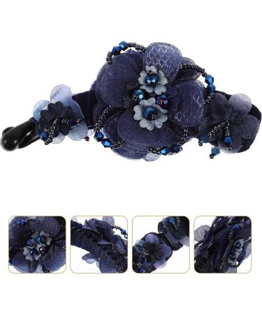 LALAFINA 1Pc Banana Hair Clip Fish Shape Claw Clips French Banana Hair Clip Flower Hair Claw Clip Ponytail Holder for Women Girls Blue - Buy Online on GoSupps.com
