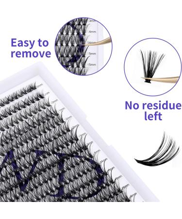 300PCS DD Curl 40D 0.07mm Cluster Lashes Extension - DIY Eyelash Extensions Kit - Mixed Lengths 8-16mm - Wide Stem Individual Eyelashes - Full Set for Home Use - Cluster-40D-0.07-DD-MIX8-16 RR-8-16mm - Buy Online on GoSupps.com