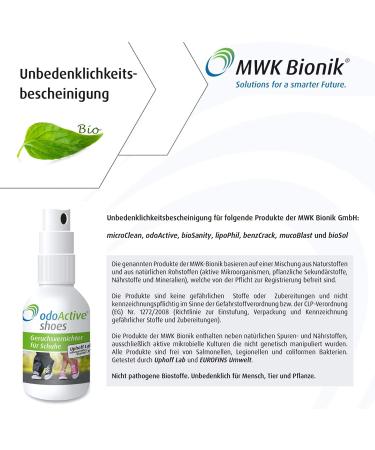 Odo Active Smell Permanent Odor Remover - Microbiologically Fresh Shoe Deodorant Spray for Healthy Feet - International Shipping Available - Buy Online on GoSupps.com