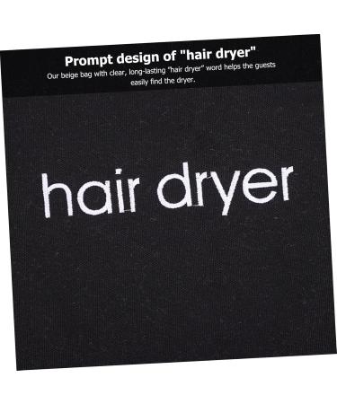 Baluue 5pcs Hair Dryer Storage Bag Cordless Hair Dryer Canvas Travel Bag Hairdryers Blow Dryer Pouch Fabric 33x30cmx5pcs Blackx5pcs - Buy Online on GoSupps.com