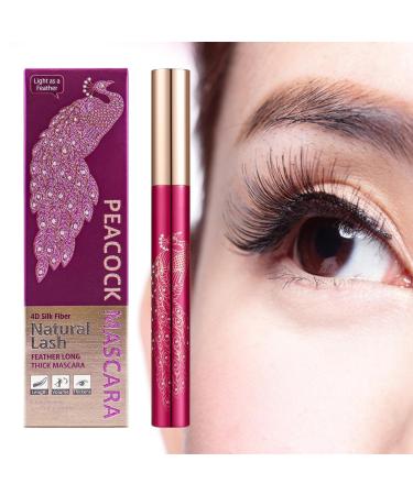 Mascara Waterproof Lash Lengthening Mascara - Special Brush Head For Curly And Slender Lashes 4D Waterproof And Sweatproof Formula For Daily Use Commute Rowces