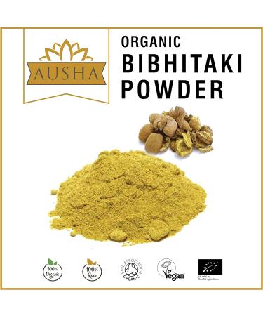 Ausha Organic Haritaki Powder 200g | Constipation Relief & Detox | Certified Organic Terminalia Chebula - Buy Online on GoSupps.com