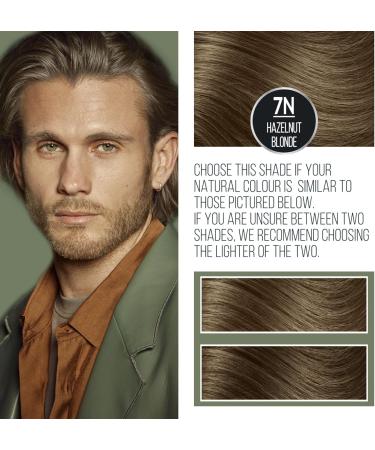 Naturtint Men Permanent Hair Colour Gel 7N Hazelnut Blonde for Hair Beard and Moustache. Ammonia Free up to 100% Grey Coverage Natural Looking Long Lasting Results - Buy Online on GoSupps.com
