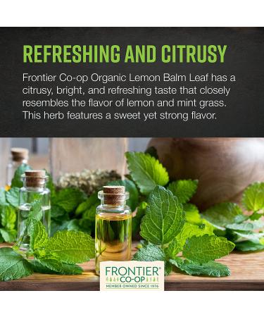 Organic Cut & Sifted Lemon Balm Leaf 16 oz | Frontier Natural Products - Buy Online on GoSupps.com
