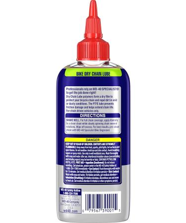 WD-40 Specialist Bike Dry Chain Lube 4 OZ - High Performance Lubricant for Smooth Cycling - Buy Online on GoSupps.com