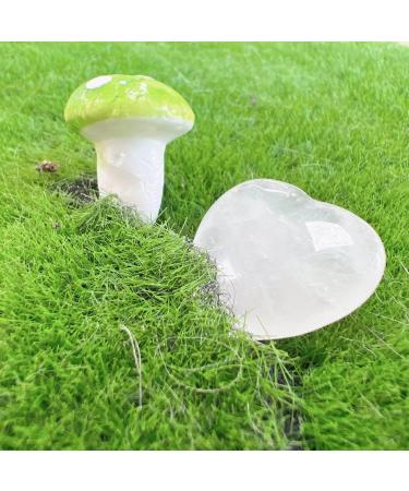 XIANNVXI 20 Pcs Clear Quartz Crystal Heart Stones - Natural Healing Gemstones for Energy Balancing and Meditation | Reiki Crystal Gifts - Buy Online on GoSupps.com