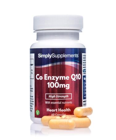Coenzyme Q10 100mg - 60 capsules - Suitable for vegans - Supply for up to 2 months - SimplySupplements - Buy Online on GoSupps.com