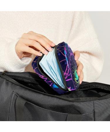 GIAPB Period Bag - Dreamcatcher Feathers Design - Sanitary Napkin Storage & Travel Makeup Pouch - Buy Online on GoSupps.com