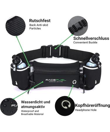 Racepace Racefuel Drinking Belt with Waterproof Bottle - Ideal for Triathlon Running & Cycling | Adjustable Girdle with Phone Compartment - Buy Online on GoSupps.com