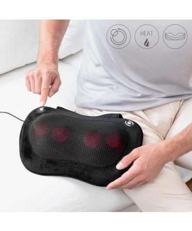Medisana MC 850 Shiatsu Massage Cushion - Heat 2 Speed Levels & Flexible Padding for Neck Shoulder Back & Legs - Ideal for Relaxation & Pain Relief - Buy Online on GoSupps.com