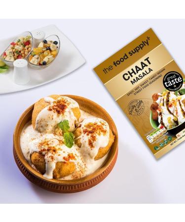 Premium Artisan Spice Mixes Great Taste Award Winner 2022-23 - All Natural Salt-Free | Vegan | No Colors | Gluten Friendly | Non-GMO - The Food Supply (Chaat Masala 100g (Pack of 2)) TFS Chaat Masala (2x100g) - Buy Online on GoSupps.com