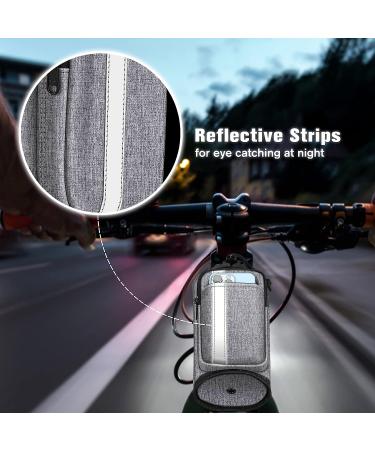 FINPAC Universal Bike Cup Holder with Phone Pockets - Gray | For Stroller, Walker, Golf Cart, Rollator, Scooter | Outdoor Drink Holder for Biking - Buy Online on GoSupps.com