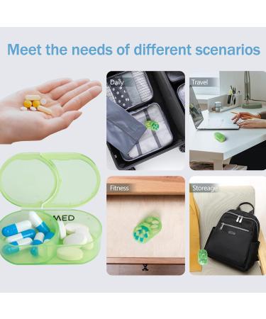 Weekly Pill Organizer - AM PM 2x Daily - Detachable 7 Compartment Box - BPA Free - Easy Open Vitamin & Supplement Organizer - Buy Online on GoSupps.com