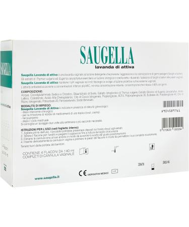  Saugella Saugella Lavender By Attiva - 4 x 140 ml - 560 ml - Buy Online on GoSupps.com