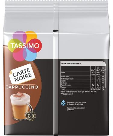 Tassimo Coffee Pods - 40 Carte Noire Cappuccino Drinks (Pack of 5 x 8 Drinks) - Buy Online on GoSupps.com